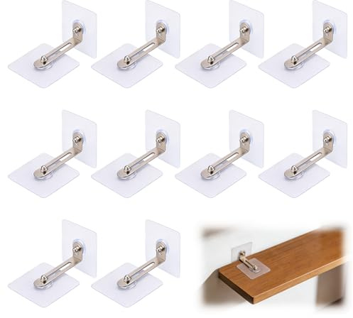 10 Paare Möbel-Wandanker, Kippschutz Möbel Wandanker, Kippsicherung Set, Anti Kipp Möbelgurte Wandbefestigung für Schrank Regal Kommode Belastbarkeit Haustiere Babysicherheit