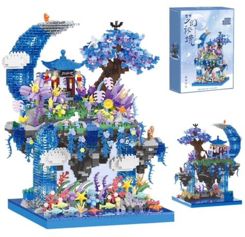 2769 Piece Chinese Architecture Building Blocks Set The Moon Palace Pavilion Building Blocks Set 2769 Pieces for Adult Modular Tree House
