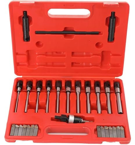 Kit di utensili per alesatore sede valvola, 29 pezzi, frese universali con lame da 15°-90° per taglio valvole in carburo da 22-63 mm