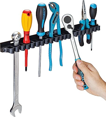 Portaherramientas HAZET 2025X I Anillas de sujeción flexibles y duraderas de plástico resistente al aceite y al frío I Universal con 20 anillas de sujeción para la fijación variable de tornillos