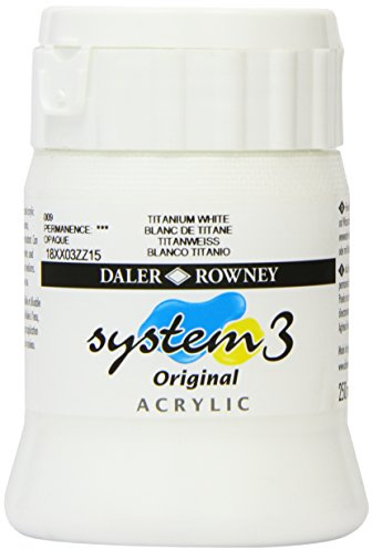 Daler - Rowney System 3 250ml Paint Ink Pot - Titanium White