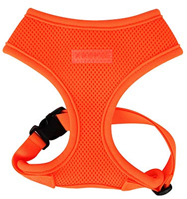 Puppia Hundegeschirr in Neonfarben - Hochwertig und Komfortabel - Auch als Welpengeschirr verwendbar, Orange, M, PAPA-AC1325-OR-M