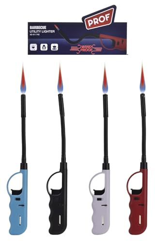 3 x Stabfeuerzeug Flexi LUX Gasfeuerzeug XXL 27 cm Sturmfeuerzeug + gratis 1 x Feuerzeug allaroundprofi24