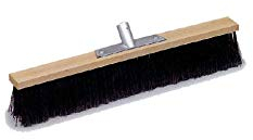 SIP Scopa SPAZZOLONE Nero CM.60 Industriale Nera PIUMATA Rinforzata