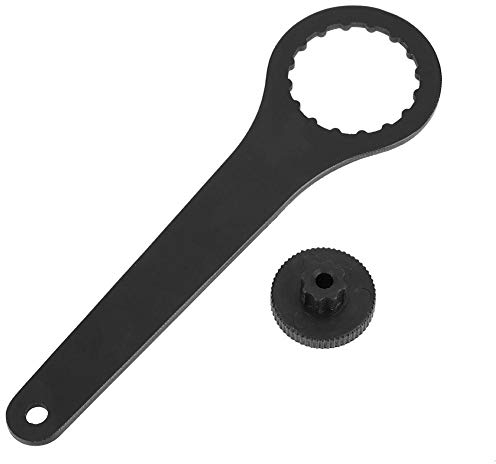 Dilwe Tretlager Werkzeug, langlebiges Fahrrad Tretlager Entferner Schlüssel Schlüssel Fahrrad Reparatur Kurbelarm Werkzeug für die meisten Gebirgsstraßenfahrräder(Schwarz)