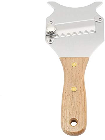 Rasierer/Trüffelschneider - Käseschneider - Schokoladenrasierer - Hergestellt aus Edelstahl und Holzgriff - mit Verstellbarer Klinge - für Küchenzubehör