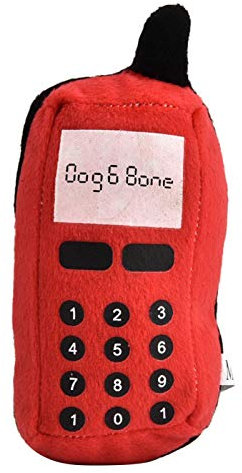 Interactive Chew Toy, Portable Sounding Chew Toy, Cell Phone Entertainment for Chew Toy Home Pet Dog(red)