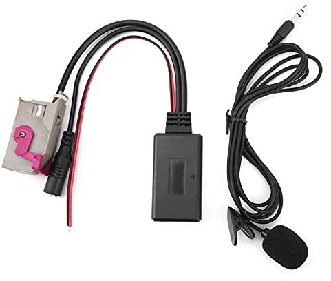 Akozon Bluetooth AUX Adapter, Bluetooth 5.0 Auto AUX Kabel Adapter mit Mikrofon Ersatz für A3 A4 A6 A8 TT R8 RNS-E Headunit