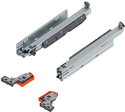siwitec Blum MOVENTO Führungssystem mit BLUMOTION 60 kg, Soft-Close, Nennlänge 600 mm, 766H6000S