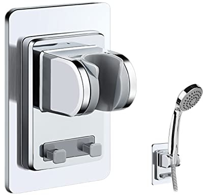 Duschkopfhalterung Ohne Bohren Duschhalterung Handbrause Halterung Verstellbar Brausehalter Saugnapf Wand Handbrause Halterung Universal Handbrause Halterung Bad Zubehör (C-1 Stück)