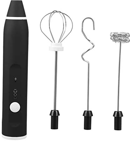 EXCEART Frusta Elettrica Portatile Per Fai Da Te Strumento Per Bolle Realizzato in Plastica e Acciaio Inossidabile Durevole Sicuro e Antiruggine Leggero e Compatto Facile Da Pulire