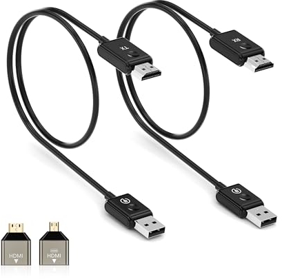 TIMBOOTECH HDMI Sans Fil Émetteur et Récepteur 5G - Wireless HDMI Câble Pour Vidéo/Audio/Fichier Streaming de Laptop/Caméra/TV Box vers Télévision/Projecteur/Moniteur