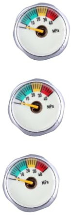 Sosoport 3 Piezas barómetro Medidor de presión para extintores de Incendios Medidor de presión portátil manómetro hidráulico Industrial ferramentas manómetros medidores de presión Familiar