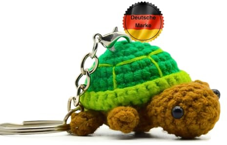 KEYSPACE Schildkröte Schlüsselanhänger - Samu - handgehäkeltes Geschenk
