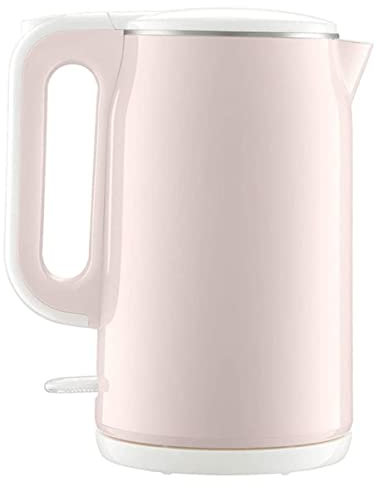 -Kitchen Kettles, 1500W Double Wall Stainless Steel Tea Kettle, 1.7L Fast Hot Water Boiler with Led Display, Water Kettle Cordless for Tea&Coffee, Auto Shutoff/Pink/15 * 15 * 23Cm