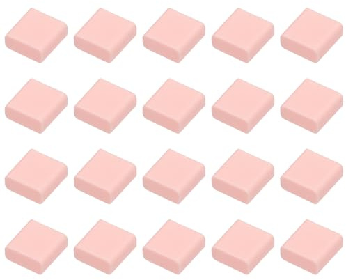 sourcing map 20pcs USB 2.0 Port Cap Cover Anti Dust Silicone Protector for USB Male USB Data Cable, Pink