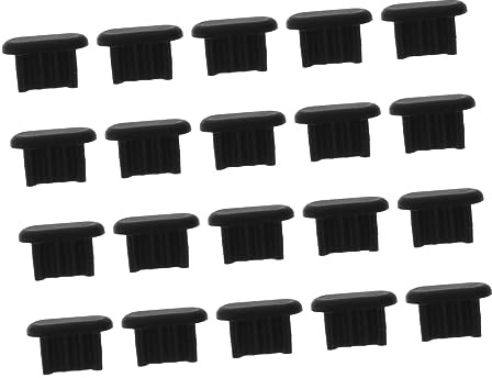MOTHNUR Silicone Charging Port Plugs 50pcs for Smartphones and Tablets, Dustproof Stopper Covers for Phone and Tablet Ports, Black Anti-dust Silicone Caps for Mobile Device Protection