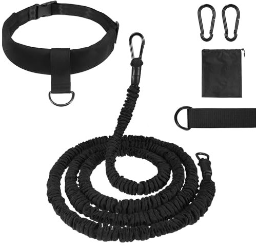 WUISOLQP Schwimmgurt für Pool, Schwimmgurt Pool Erwachsene 2.5-7.2M, Schwimmseil für Pool Erwachsene Gegenstromanlage für Pool Gegenstromanlage Zum Einhängen Widerstandsband Schwimmen Schwimmseil Pool