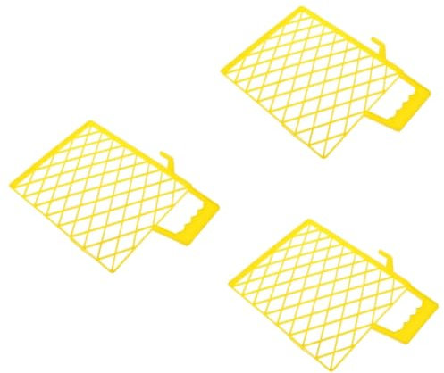 Homoyoyo 3pcs Plastic Paint Pad for Bucket Paint Screen Mesh for Tray Strainers for Crafts Roller for Bucket Tray Part for Splatter Screen