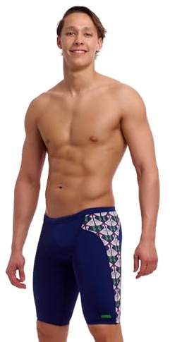 Funky Trunks Sitting Duck Jammer - Bañador para hombre, resistente al cloro y secado rápido, azul, 6