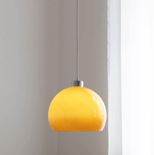 Genérico Lámpara colgante de vidrio E27, 1 luz, de metal, for techo, for el hogar, mesa de comedor, cocina, luminaria suspendida, Araña de techo