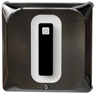 Robot limpiacristales automático con Control Remoto, detección de Bordes y Doble pulverización de Agua, Aspirador Inteligente para el hogar con múltiples Modos (Negro)