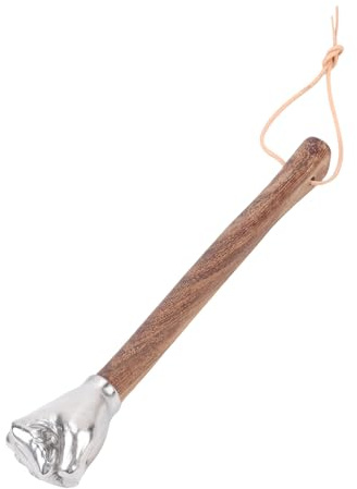 SUNGOOYUE Fist Hammer, Trähandtag Rostfritt Stål Smidd Huvud Multifunktionshammare för Nödbruk Trädgårdsarbete Hushållsbil Utomhuscamping (Nävehuvud)