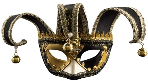Venezianischen Masquerade Maske Damen Herren Venezianischen Maske für Halloween Karneval Fashion Masken Abendkleid Tanz Balle Party Augenmaske für Frauen Männer Partymaske