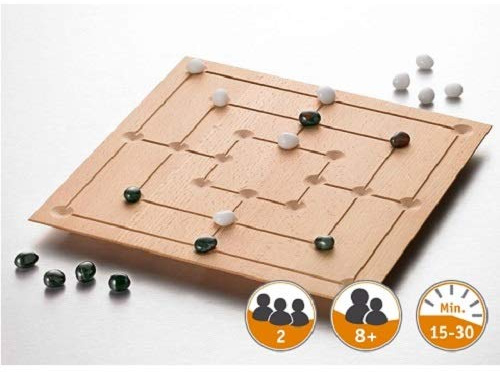 Clemens Brettspiel - Mühle, 2 Spieler, 8+