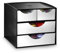 CEP Take a Break - Range-dosettes - Module de rangement 2 petits tiroirs + 2 grands tiroirs - 8-211 - Plastique - Noir et Gris métal - 18,6 x 18,5 x 17,5 cm