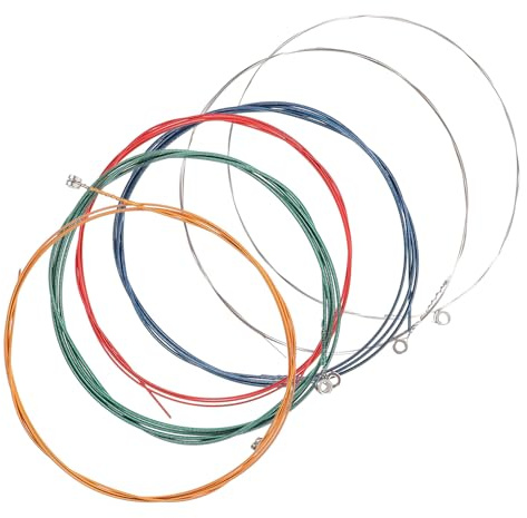 LIOOBO 6 stücke gitarrensaiten Serie langlebig ersatz Edelstahl String e-Gitarre Saiten Set mit papierkasten