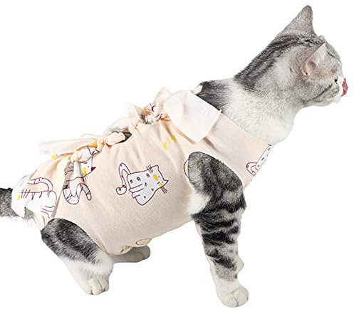 Katzenbody Nach Op Katzenbody Katzenkleidung Nur für Katzen Katzen Kleidung Medizinisches Haustierhemd klein cat,L