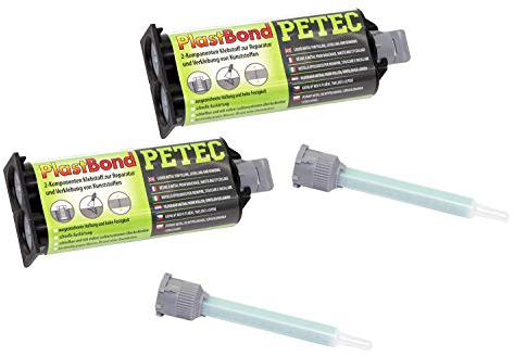 100 ml PETEC 98350 PLASTBOND Klebstoff 2-Komponenten Kleber für Kunststoff Klebe