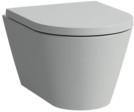 Laufen Kartell WC suspendido COMPACT, cisterna baja, sin borde, 490x370x285mm, H8203337590001, Color: Gris mate