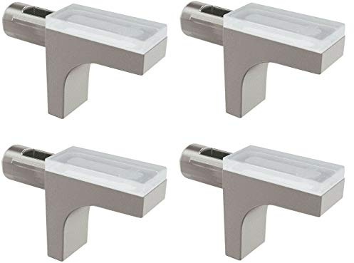 cyclingcolors 4x Bodenträger Glasbodenträger 5mm silikon gummi Halterung Regalbodenträger Regalstifte