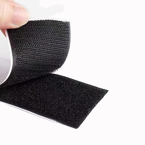 NIAWECAN 30 Pcs Hook and Loop Tape 50 x 100mm Strong Self Adhesive Velcro Tape Heavy Duty Double Sided Sticky Velcro Strips Tape Pad Suitable for Home Walls Floor Plastic Metal Glasses Industrial