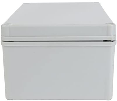 ABS Kunststoff Anschlussdose DIY Elektrischer Verteilerdose Aufputz mit Montageplatte 250x150x100mm/9,8 x5,9x3,9 Zoll IP67 Wasserdichte Abzweigdose Aufputz Grau