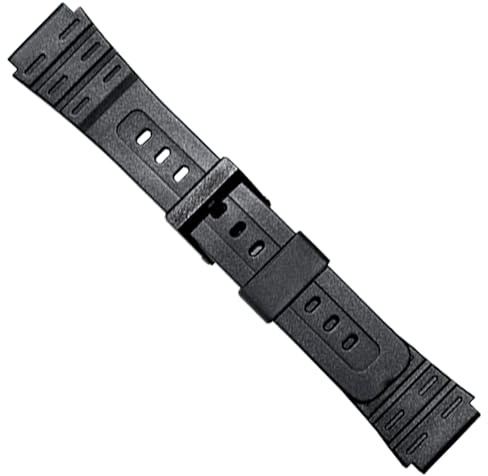 Correa reloj Compatible con Casio W59 W63 W64 W66 W67 W85 EB3005 F105 F106 F91 F93 F94 F98 FLB91 FS60 JC30 NL01C 284P1 18mm