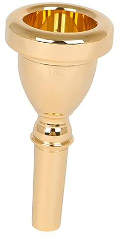 Tuba Ersatzmundstück 14mm aus Messing für Musiker | Goldfarbenes Zubehör, Reiche Resonanz und Stabile Passform, Leicht Abnehmbar, für Anfänger und Profis