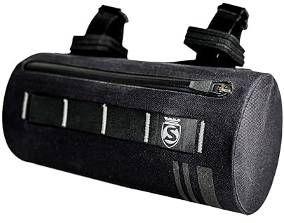 Silca Sac de guidon de vélo Grinta | Capacité de 2 L | Design semi-rigide avec insert rigide amovible | Design soudé résistant aux intempéries avec fermeture éclair YKK étanche.