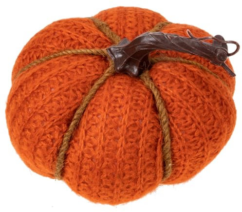 FUNOMOCYA Decorazione Zucca Di Simulazione Lavorata a Maglia, Ornamento Ornamentale Per Feste Autunnali e Raccolto, Decorazione Scenografica Per Casa, Scuola e Giardino