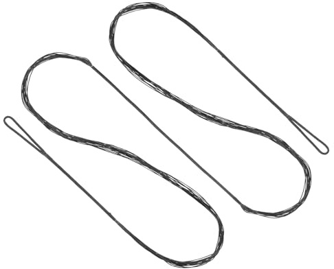 PATIKIL Recurve Bogensehne, Bogenschießen Bogensehnen Ersatz 14 Stränge Langbogen Sehne Bogenschnur für Universelle Recurvebogen Bogensportausrüstung, Schwarz AMO 58 (Tatsächlich 54)