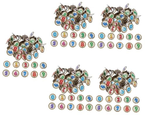 SEWACC 500stücke Farbige Brads Für Bastelprojekte Dekoration Metallklammern Für Scrapbooking Handwerk Und Hochzeitsdekoration Für Kunstliebhaber