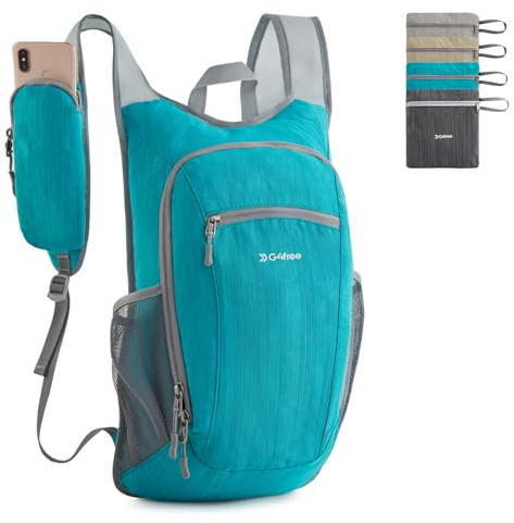 G4Free 15L Wander-Tagesrucksack, leichter Reise-Rucksack, verstaubar, für den Außenbereich, lässig, faltbar, Schultertasche