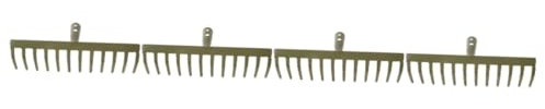 jojofuny 4pièces Râteau De Jardin Métallique à Dents Outil De Jardinage Résistant pour Ratisser Et Sol pour Jardins Et Terrains Agricoles