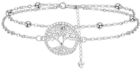 Yinsen Damen Lebensbaum Armband 925 Sterling Silber Armkette Schmuck Geschenke für Frauen