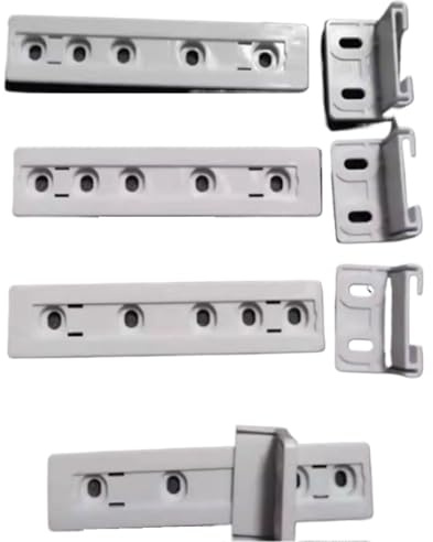 4Set Integrated Fridge Door Plastic Mounting Bracket Fixing Slide Kit For Freezer Refrigerator Door Shelf Rail For Refrigerator