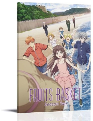 URAUIH Fruits Basket Anime Poster Bedroom Living Room Wall Art Deco Poster 08x12inch(20x30cm) Frame-style