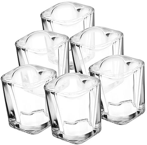 ABOOFAN 6piezas Vidrio De Amor Vaso De Bonito Vaso De Divertido Forma De Corazón para Cócteles para Fiestas Especiales