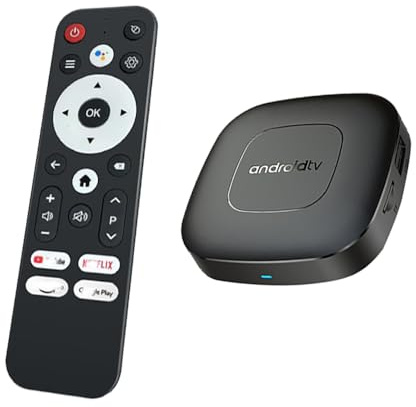 T1 Deluxe Edition Android 14.0 TV Box Quad-Core WiFi6 2.4G/5.8Ghz BT5.0 4K AV1 Ultra HD Control de voz Reproductor doméstico inteligente